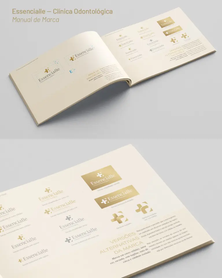 Manual de marcas da Clínica Odontológica Essencialle