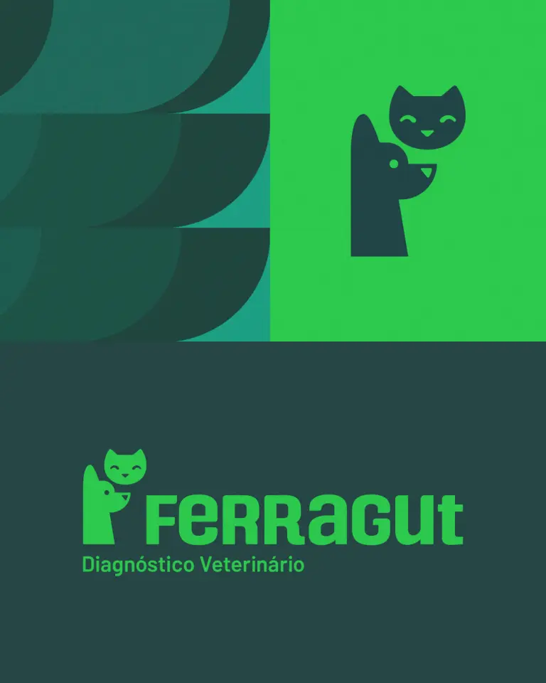 Marca da Clínica Ferragut criada pelo designer Lucas Caldas